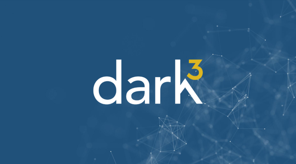 dark3 logo on backdrop