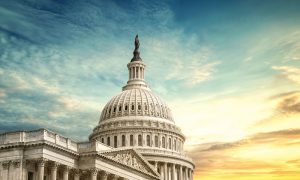 photo of the US capital in front of nice sky